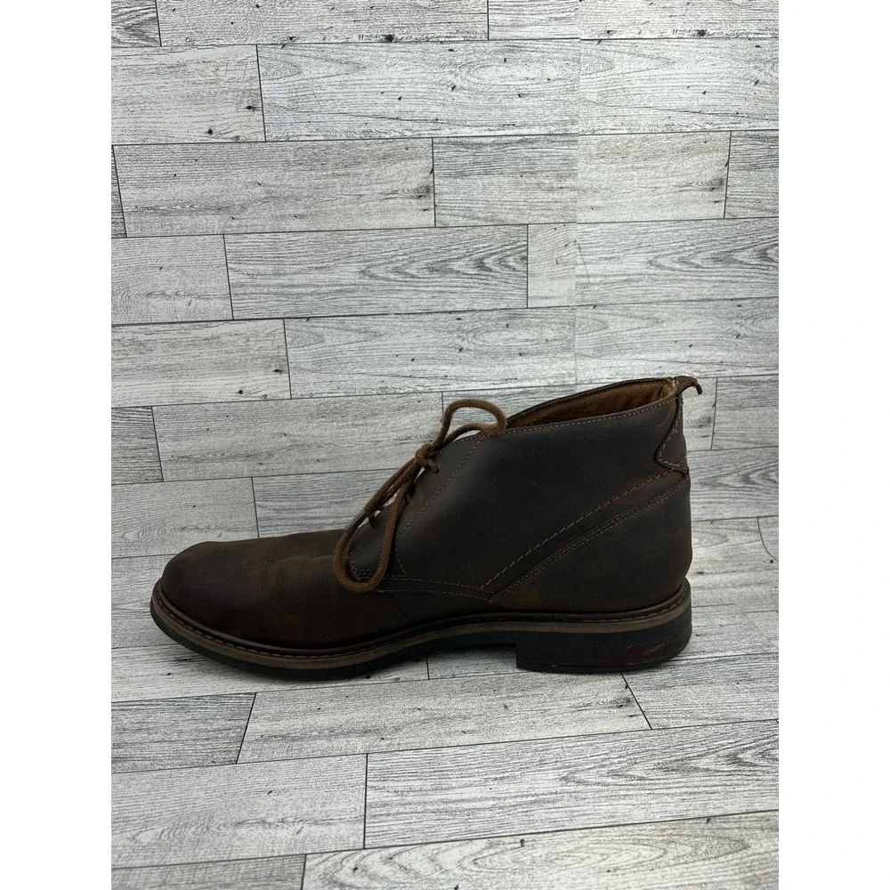 Clarks Signature Men Dark Brown Leather Chukka Ankle Boots 261833807110 Size 12M